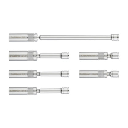6PCS Magnetic Swivel Spark Plug Socket Set – 3/8" Drive, Thin Wall, 12-Point CR-V Steel